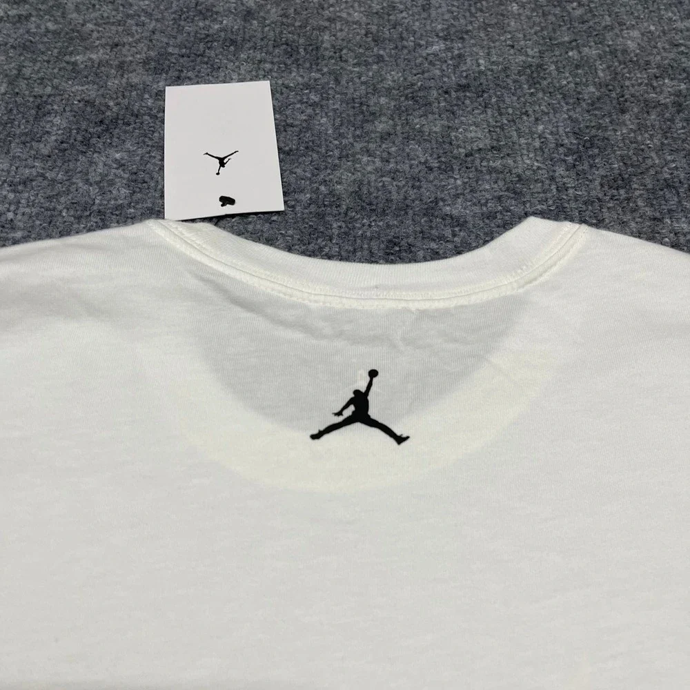 Jordan Shirt Mens Large White Flamingo Graphic Flight Essentials Tee HJ2399-100